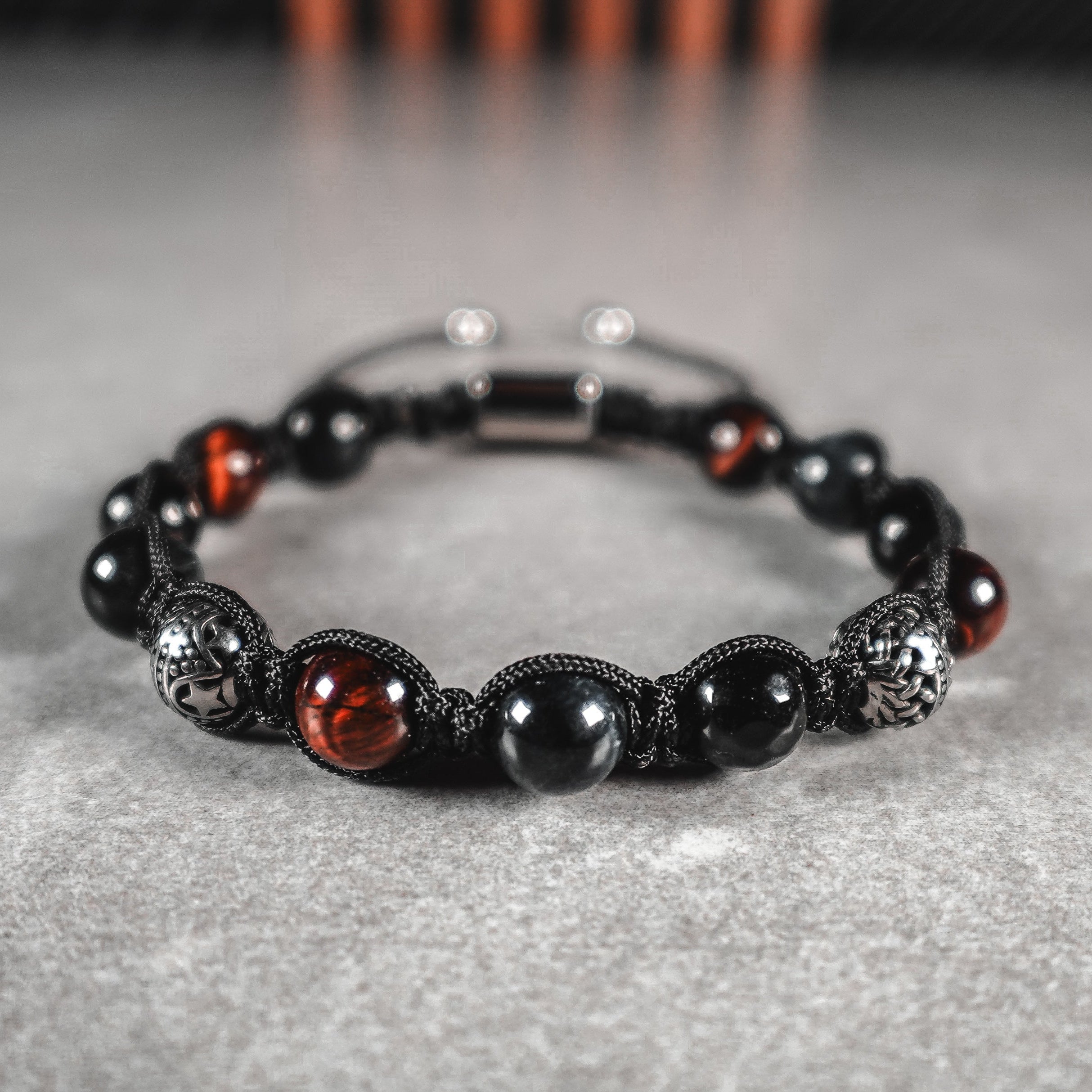 Pulsera tejida de 8mm