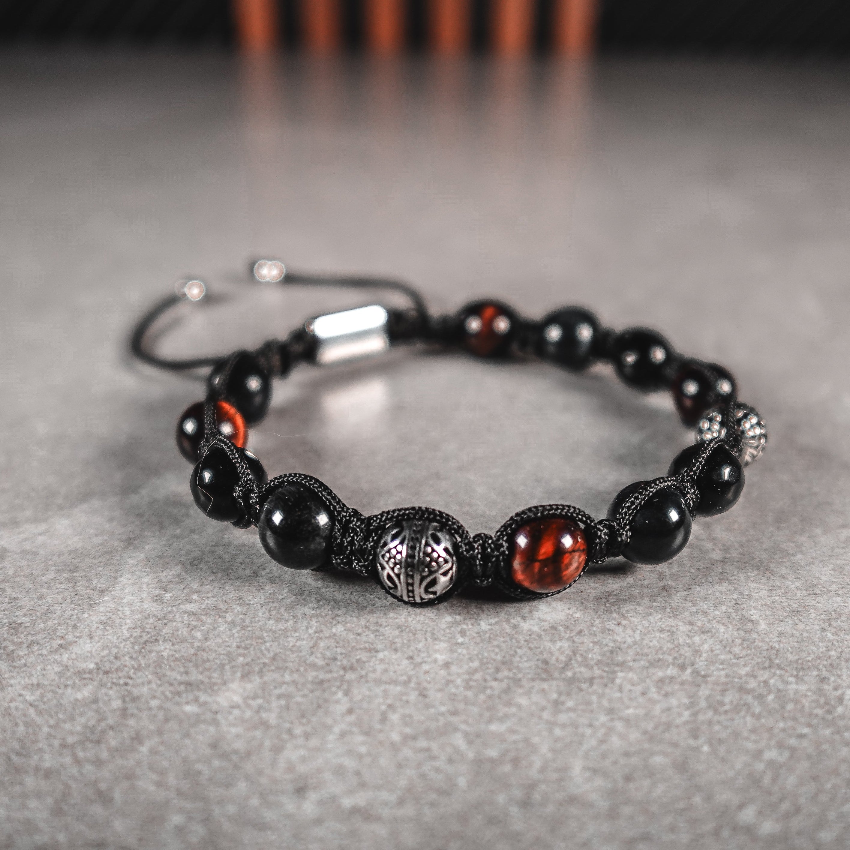 Pulsera tejida de 8mm