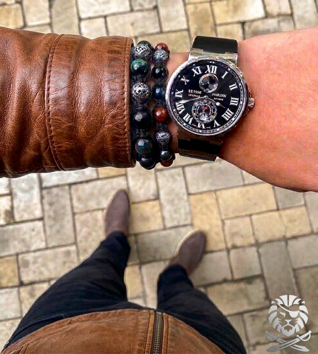 Pulsera tejida de 8mm